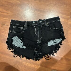 Carmar denim black shorts